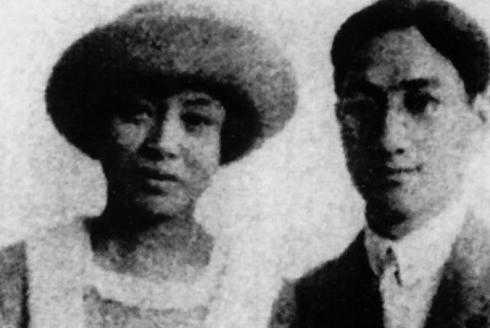 1921年，徐志摩與張幼儀在巴黎
